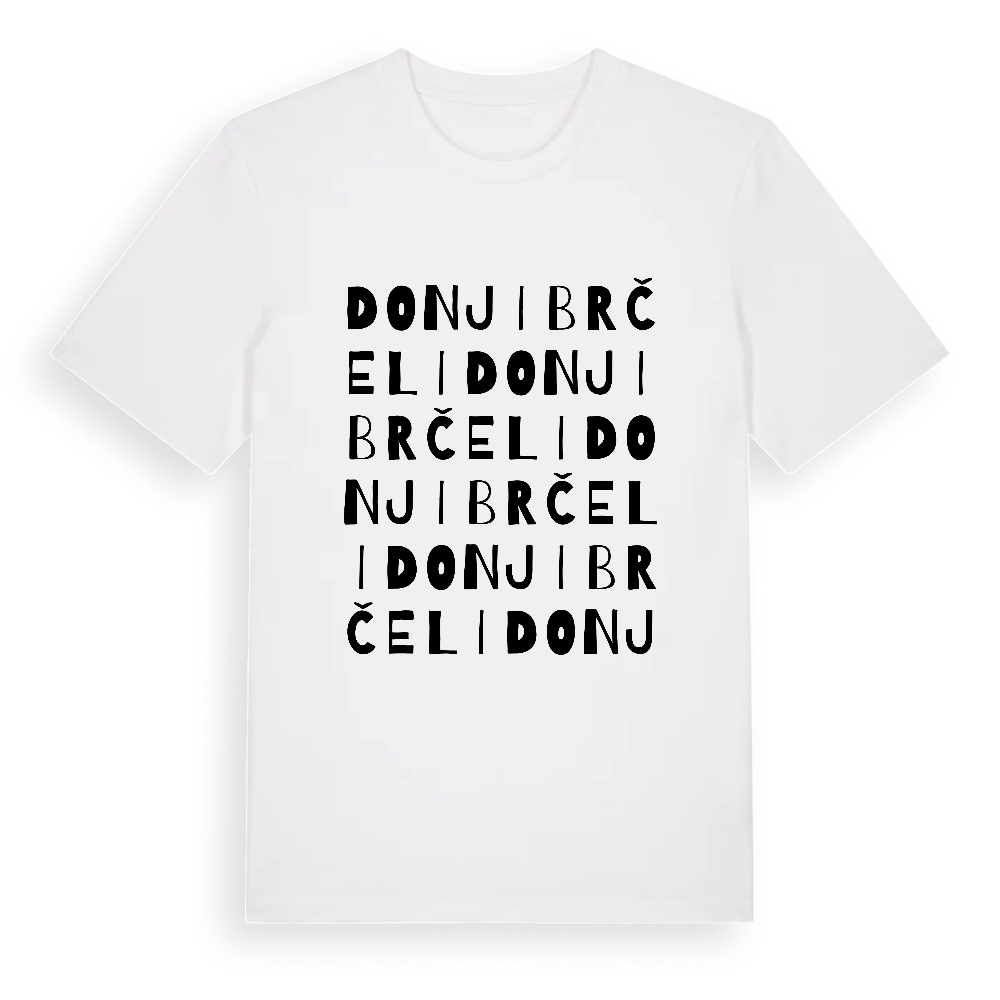 Donji Brčeli ordlek t-shirt – White, i miljö