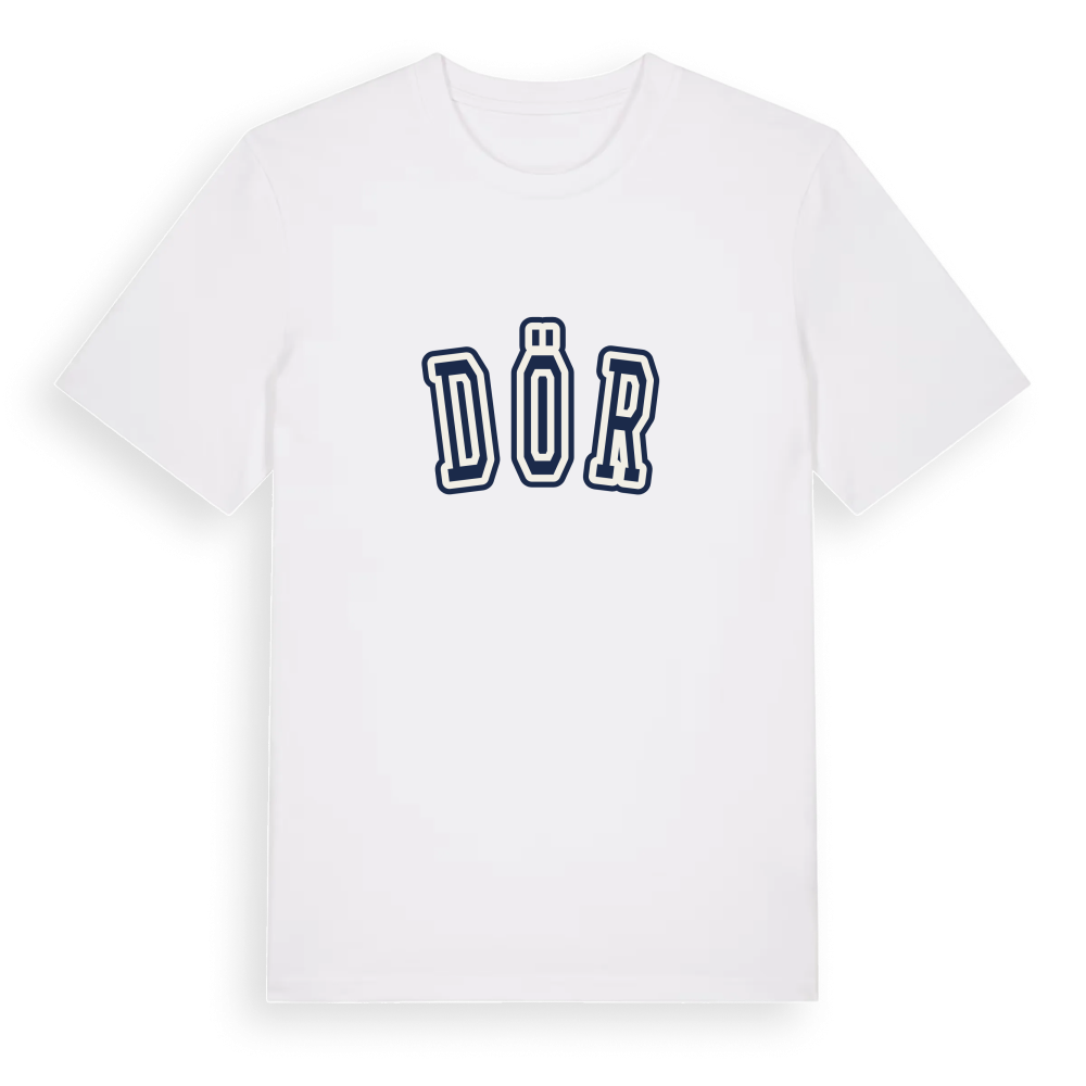 Dör college t-shirt – White, i miljö