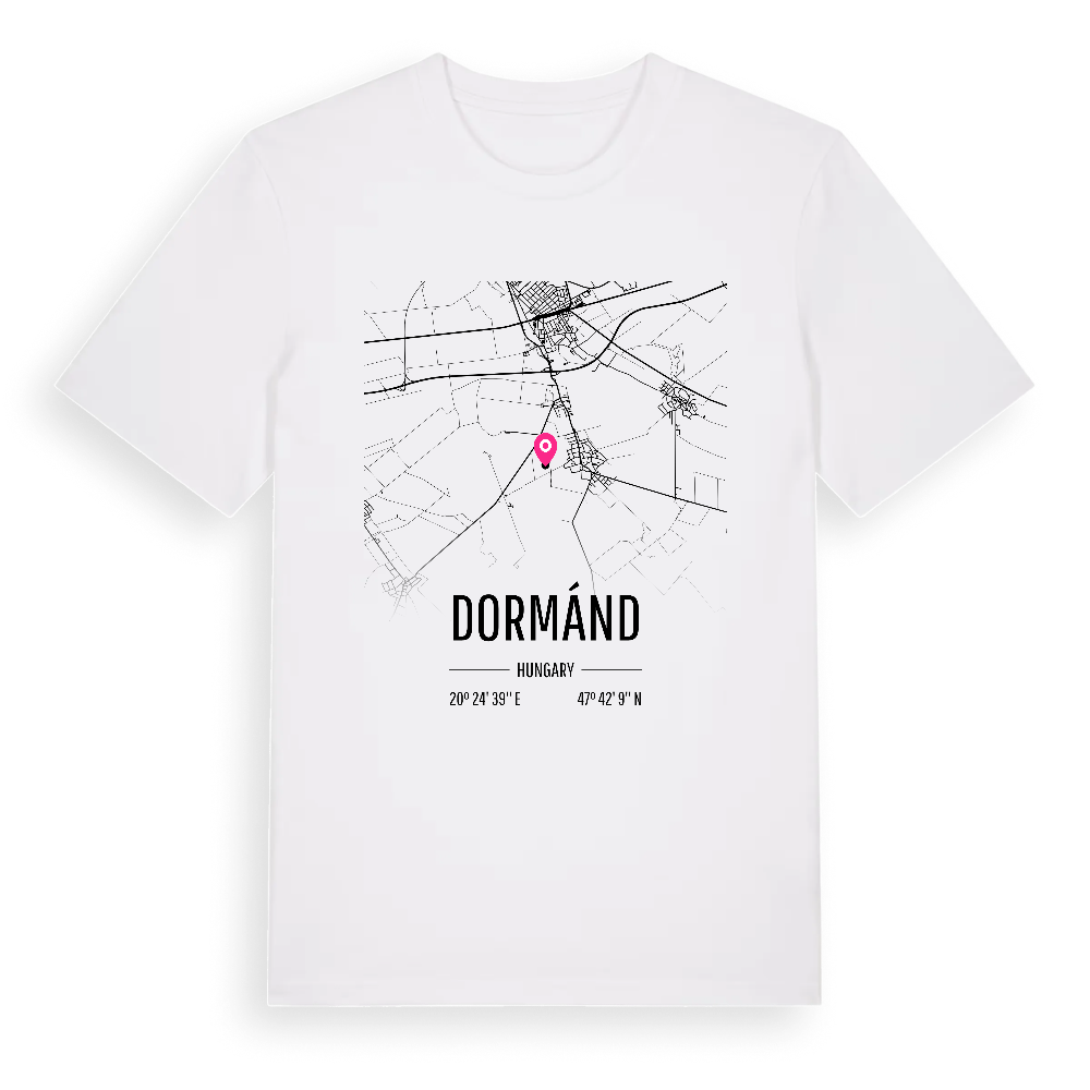 Dormánd karta t-shirt – White, i miljö