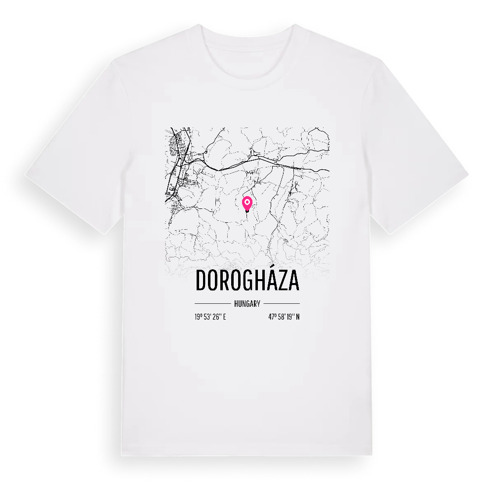 Dorogháza karta t-shirt – White, i miljö