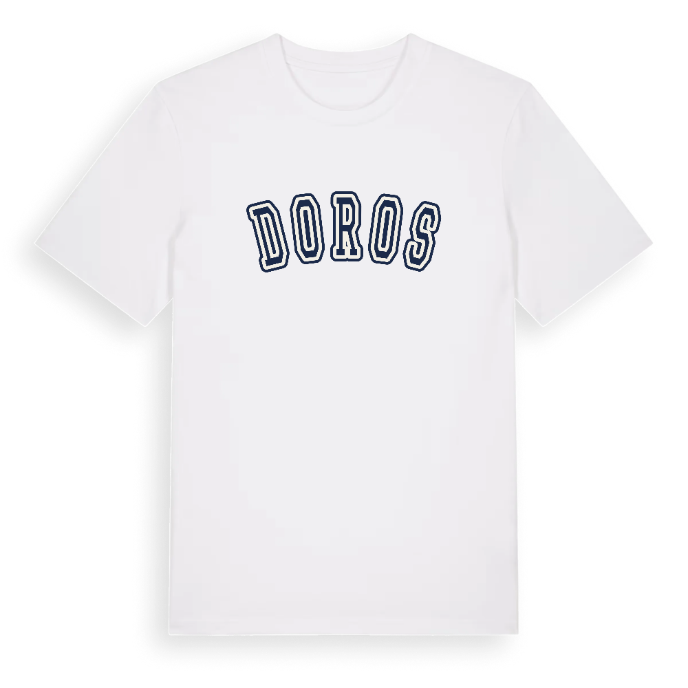 Doros college t-shirt – White, i miljö