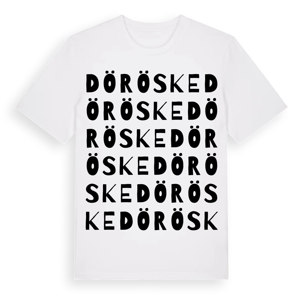 Döröske ordlek t-shirt – White, i miljö