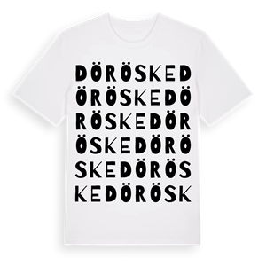 Döröske ordlek t-shirt – ekologisk bomull t-shirt från Pinshirt