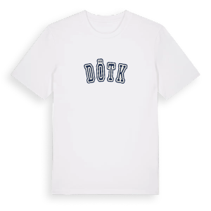 Dötk college t-shirt – ekologisk bomull t-shirt från Pinshirt