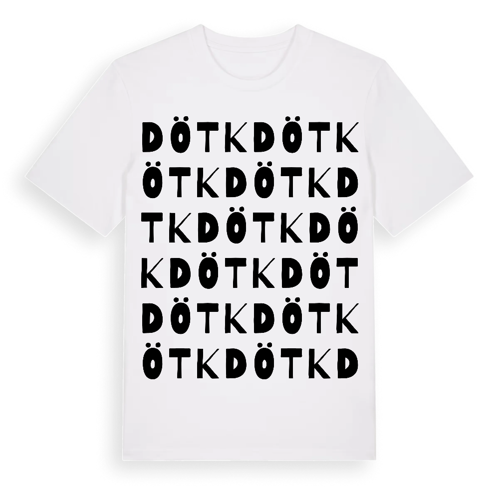 Dötk ordlek t-shirt – White, i miljö