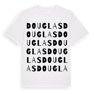Douglas ordlek t-shirt – ekologisk bomull t-shirt från Pinshirt