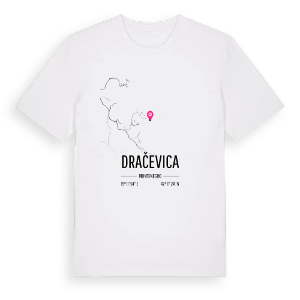 Dračevica karta t-shirt – ekologisk bomull t-shirt från Pinshirt