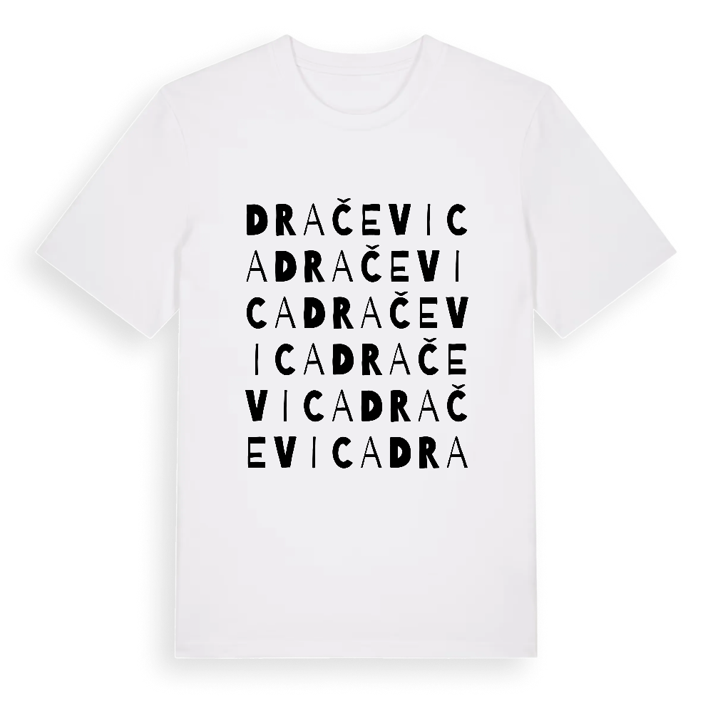 Dračevica ordlek t-shirt – White, i miljö