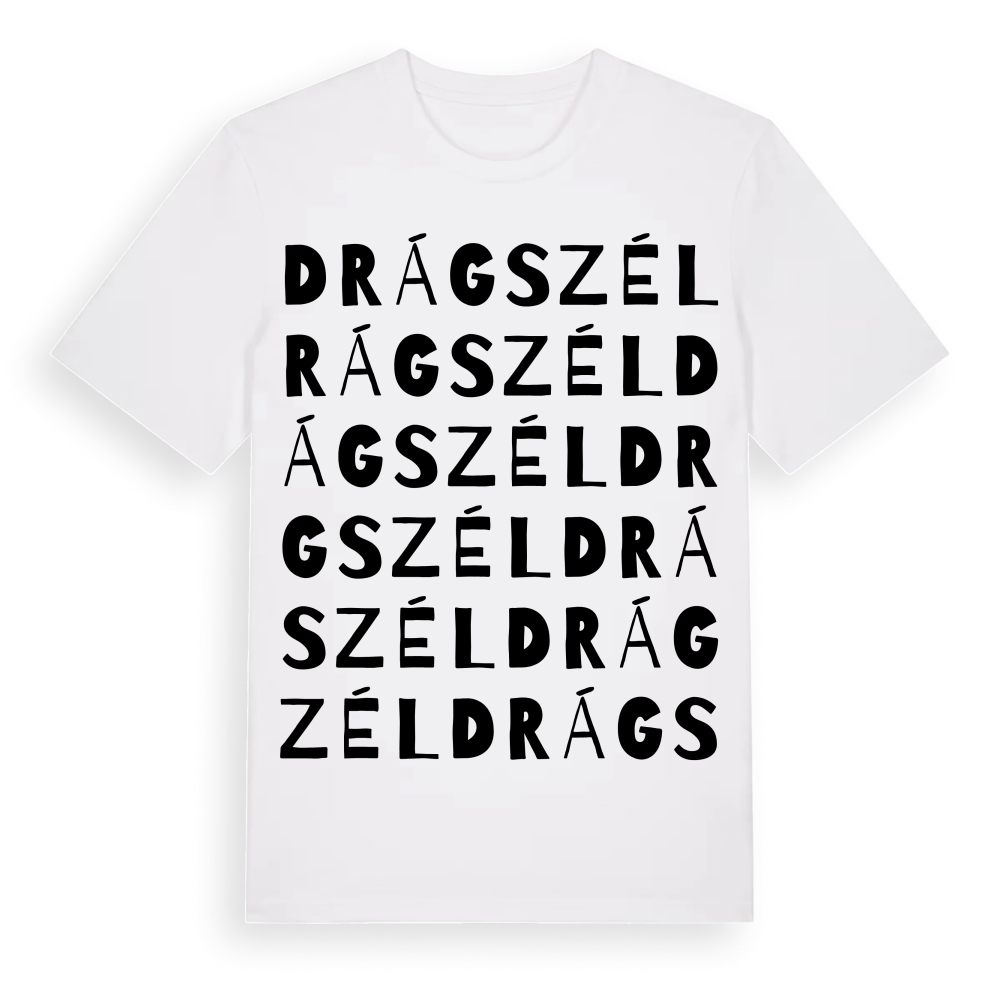 Drágszél ordlek t-shirt – White, i miljö