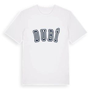 Dubí college t-shirt – ekologisk bomull t-shirt från Pinshirt