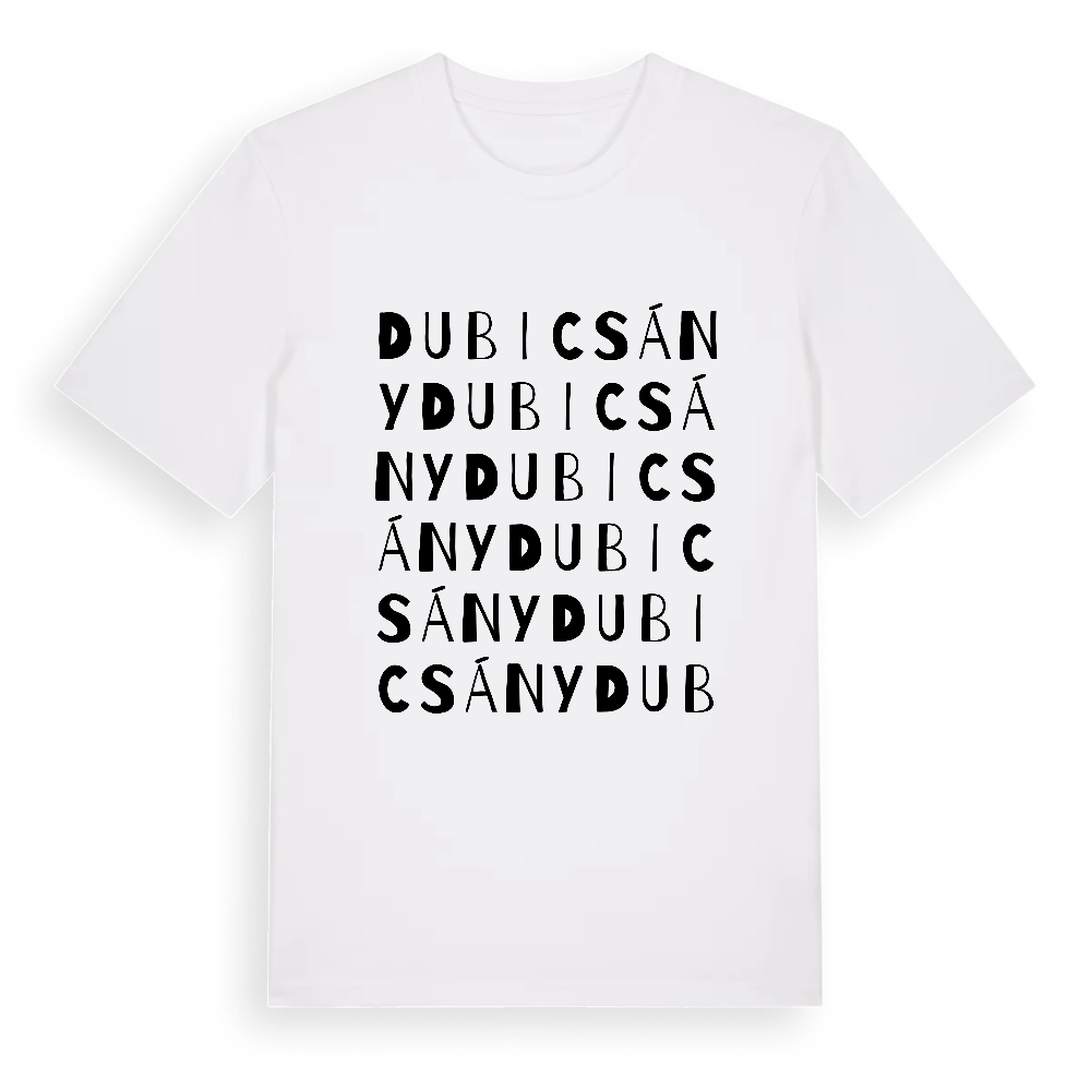 Dubicsány ordlek t-shirt – White, i miljö