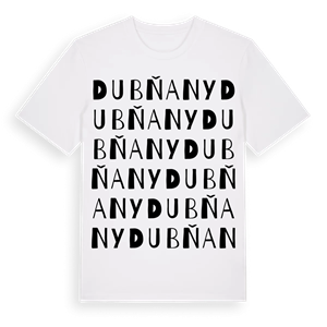 Dubňany ordlek t-shirt – ekologisk bomull t-shirt från Pinshirt
