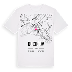 Duchcov karta t-shirt – ekologisk bomull t-shirt från Pinshirt