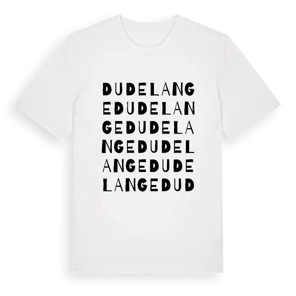 Dudelange ordlek t-shirt – White, i miljö