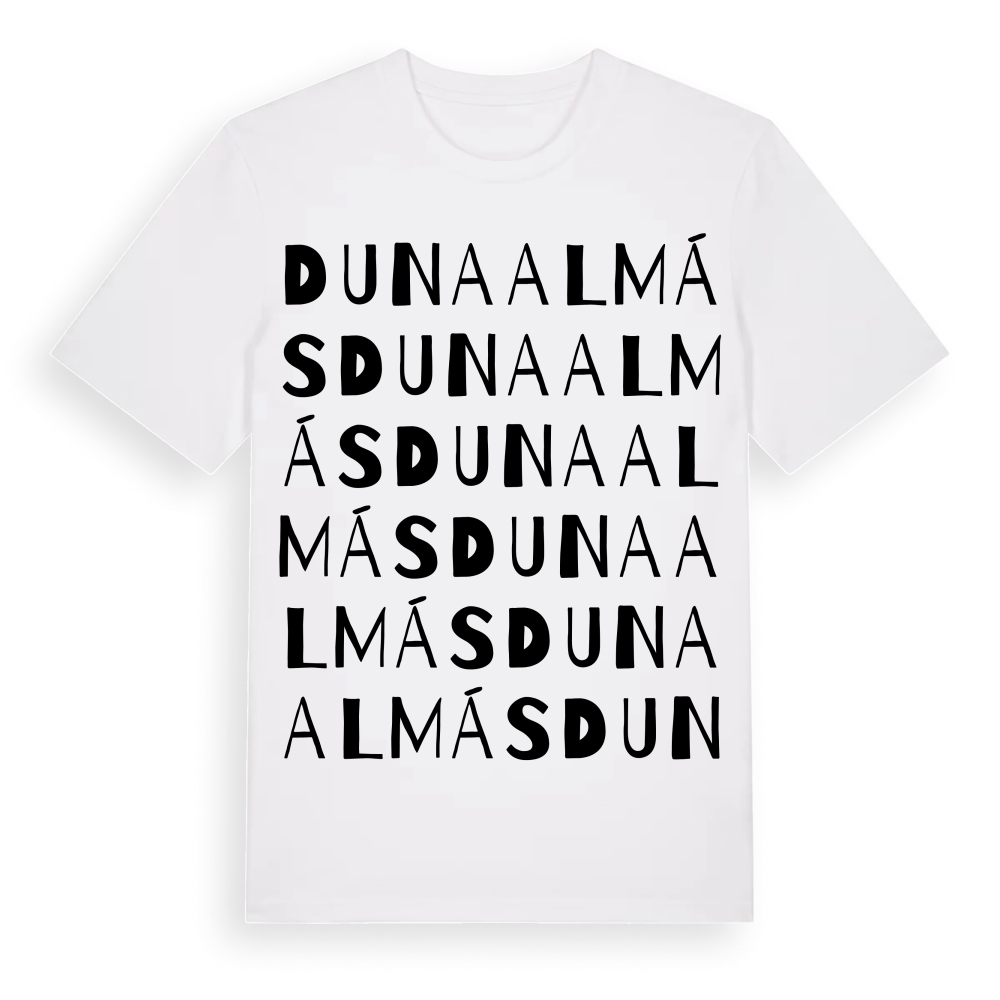 Dunaalmás ordlek t-shirt – White, i miljö