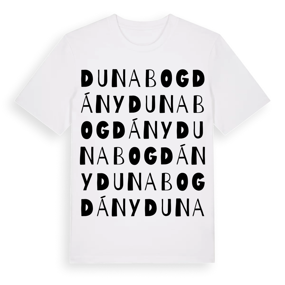 Dunabogdány ordlek t-shirt – White, i miljö