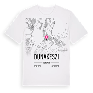 Dunakeszi karta t-shirt – ekologisk bomull t-shirt från Pinshirt