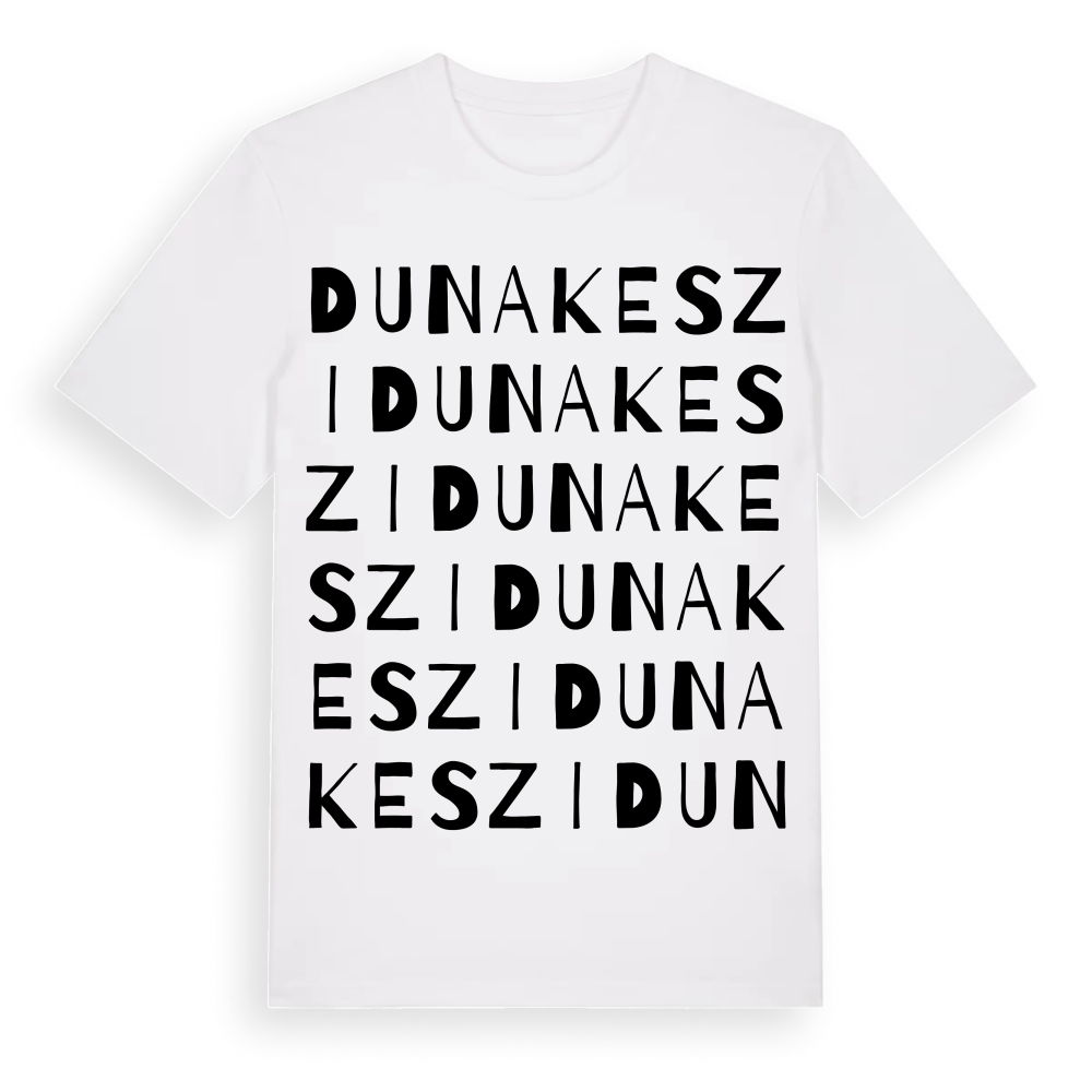 Dunakeszi ordlek t-shirt – White, i miljö