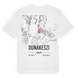Dunakeszi karta t-shirt – ekologisk bomull t-shirt från Pinshirt