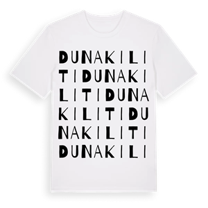 Dunakiliti ordlek t-shirt – ekologisk bomull t-shirt från Pinshirt