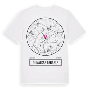 Dunalkas pagasts t-shirt – ekologisk bomull t-shirt från Pinshirt