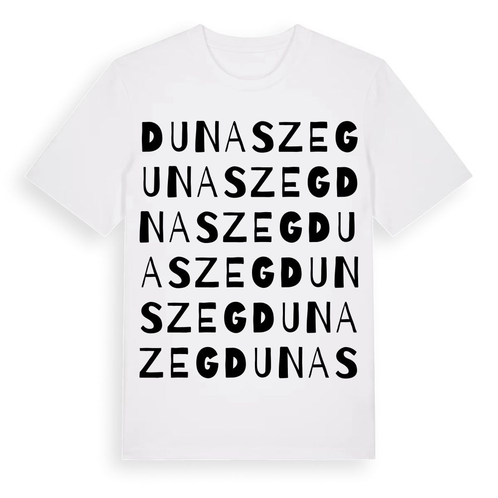 Dunaszeg ordlek t-shirt – White, i miljö