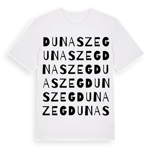Dunaszeg ordlek t-shirt – ekologisk bomull t-shirt från Pinshirt