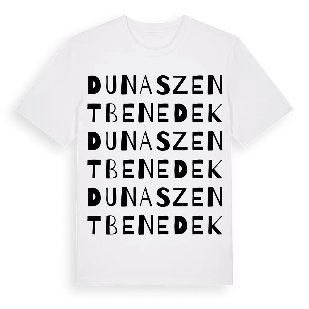 Dunaszentbenedek ordlek t-shirt – White, i miljö