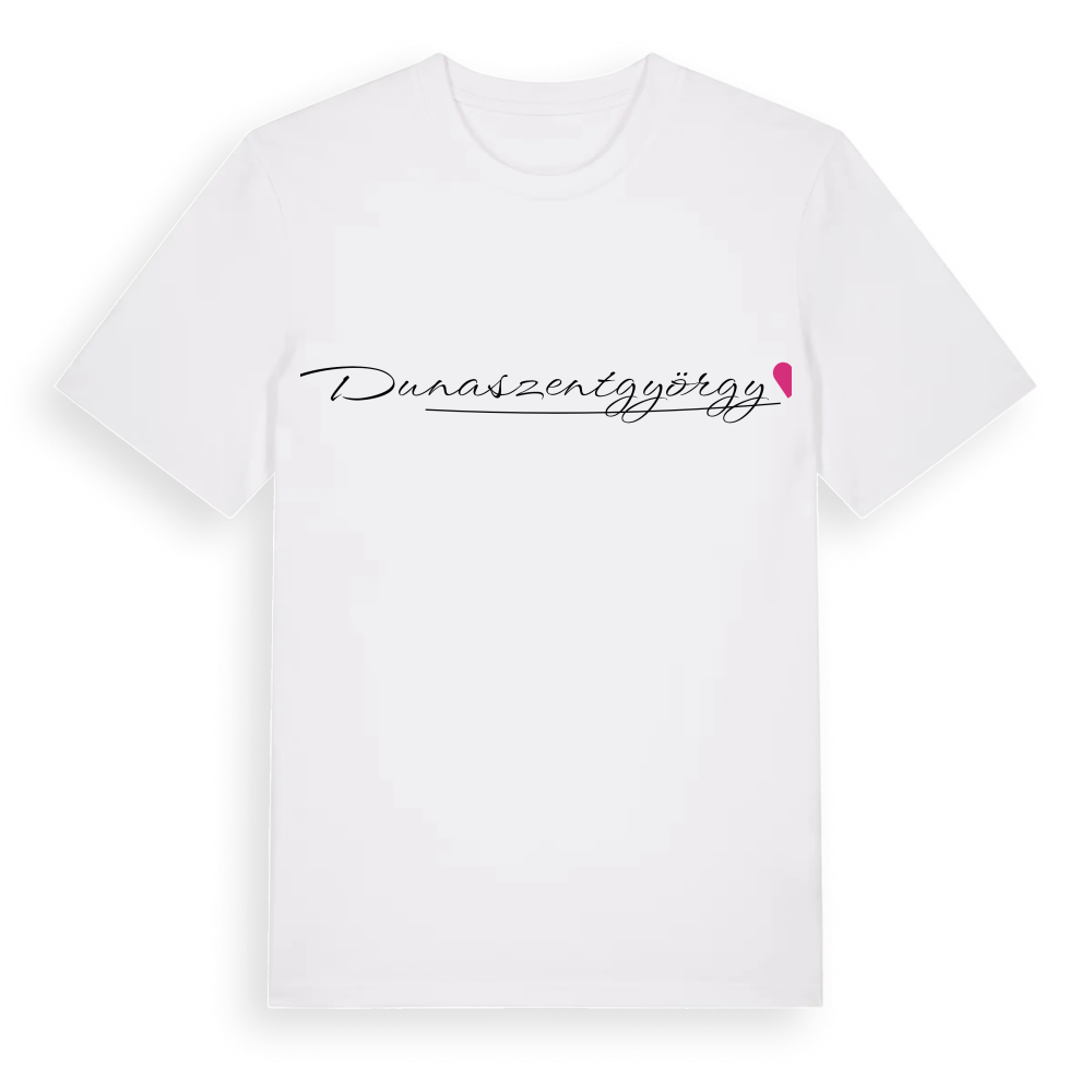 Dunaszentgyörgy hjärta t-shirt – White, i miljö