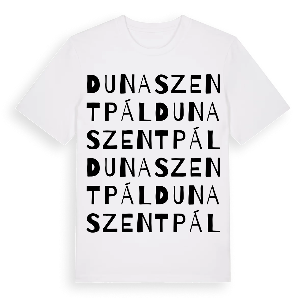 Dunaszentpál ordlek t-shirt – White, i miljö
