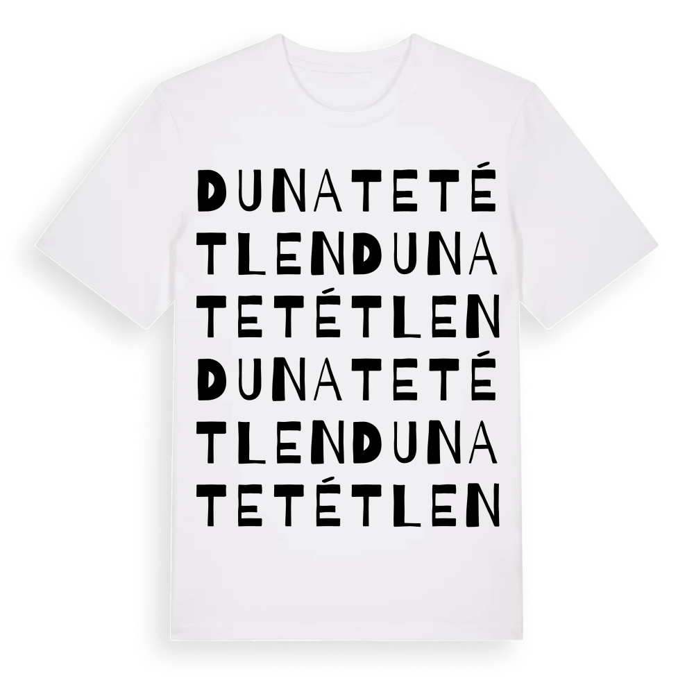 Dunatetétlen ordlek t-shirt – White, i miljö