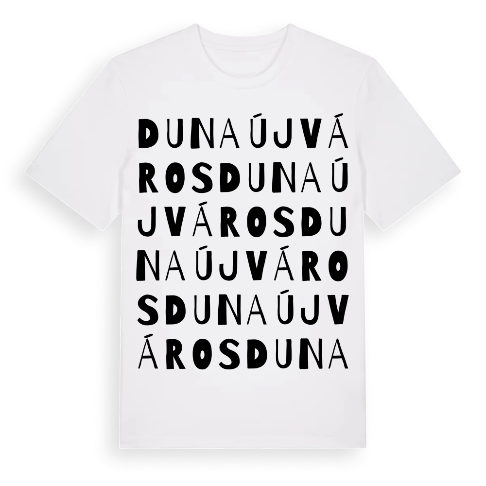 Dunaújváros ordlek t-shirt – White, i miljö
