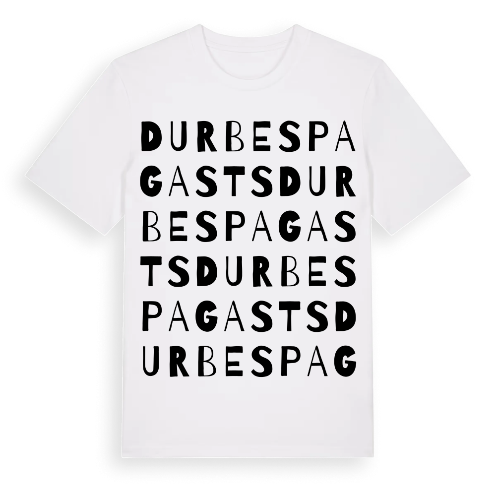 Durbes pagasts ordlek t-shirt – White, i miljö