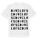 White t-shirt med Duveløfse ordlek t-shirt