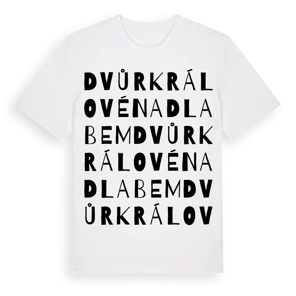 Dvůr Králové nad Labem ordlek t-shirt – White, i miljö
