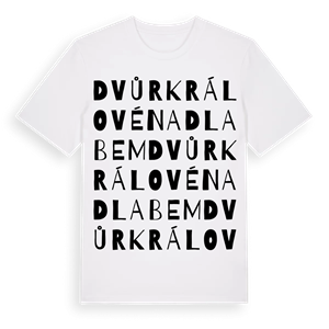 Dvůr Králové nad Labem ordlek t-shirt – ekologisk bomull t-shirt från Pinshirt