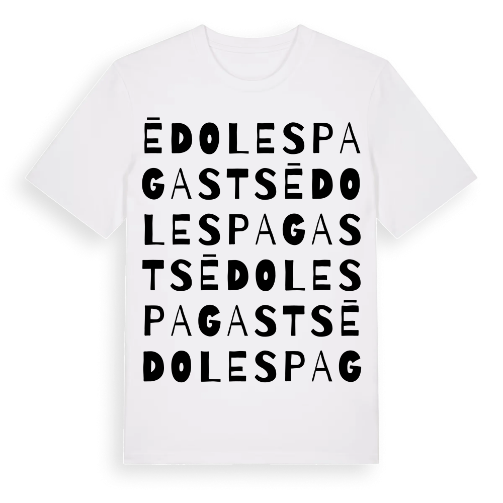 Ēdoles pagasts ordlek t-shirt – White, i miljö