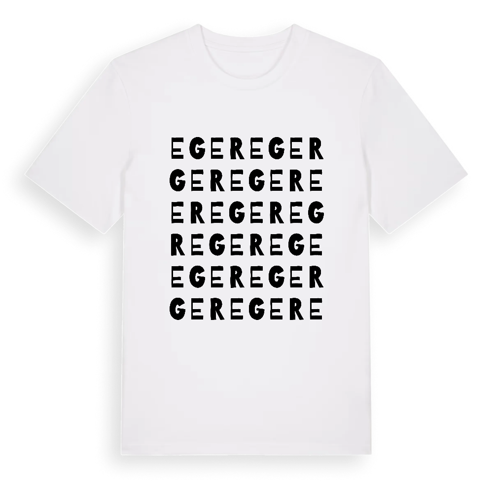 Eger ordlek t-shirt – White, i miljö