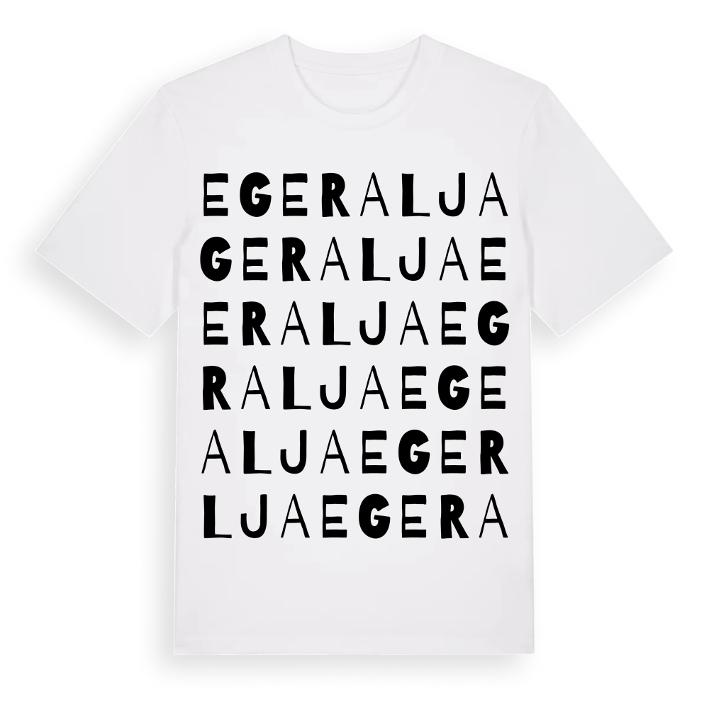 Egeralja ordlek t-shirt – White, i miljö