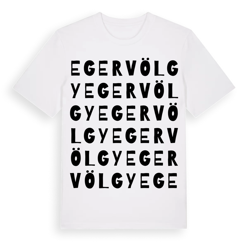 Egervölgy ordlek t-shirt – White, i miljö