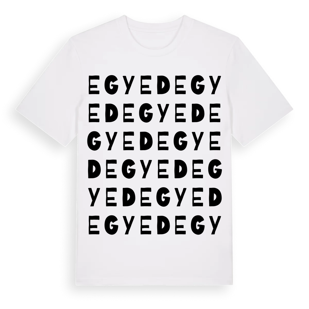 Egyed ordlek t-shirt – White, i miljö