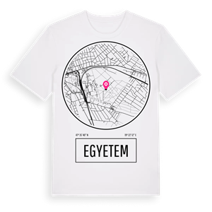 Egyetem t-shirt – ekologisk bomull t-shirt från Pinshirt
