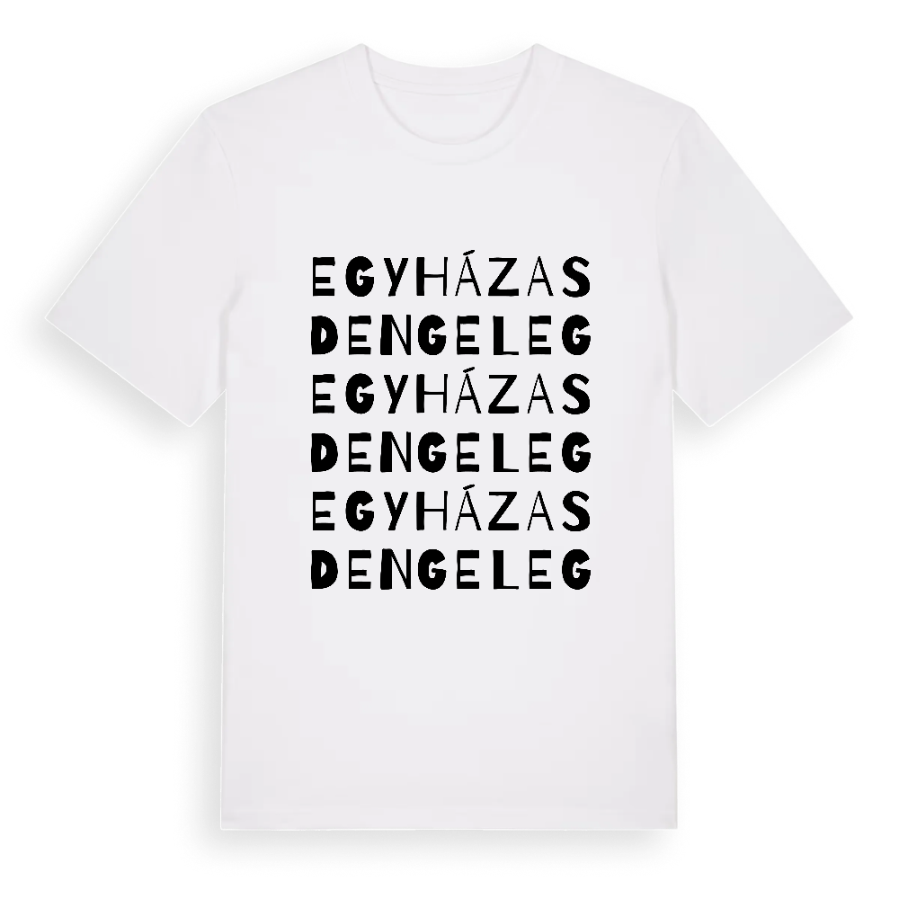 Egyházasdengeleg ordlek t-shirt – White, i miljö