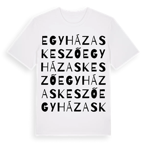 Egyházaskesző ordlek t-shirt – ekologisk bomull t-shirt från Pinshirt