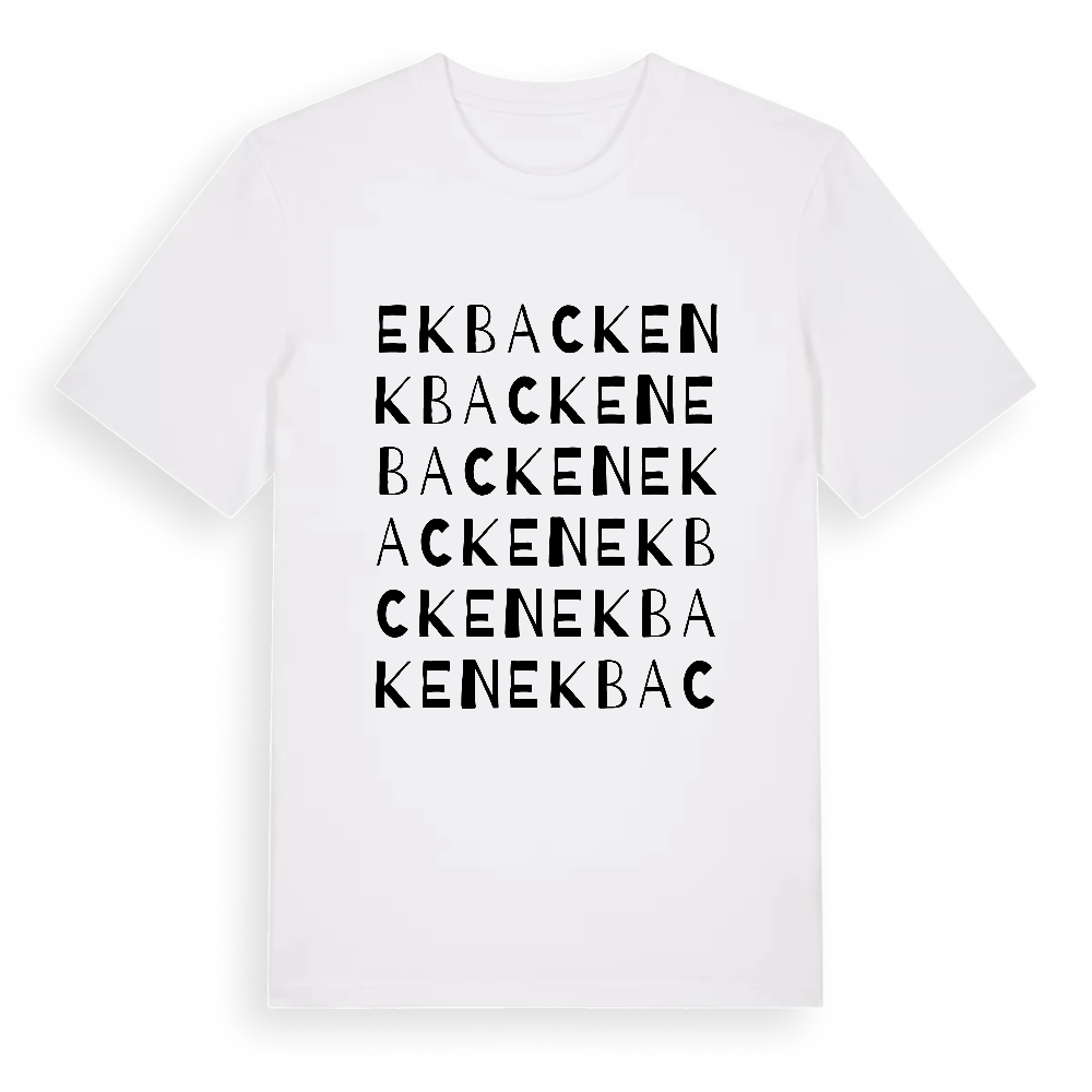 Ekbacken ordlek t-shirt – White, i miljö