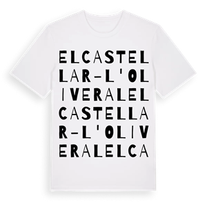 el Castellar - l'Oliveral ordlek t-shirt – ekologisk bomull t-shirt från Pinshirt