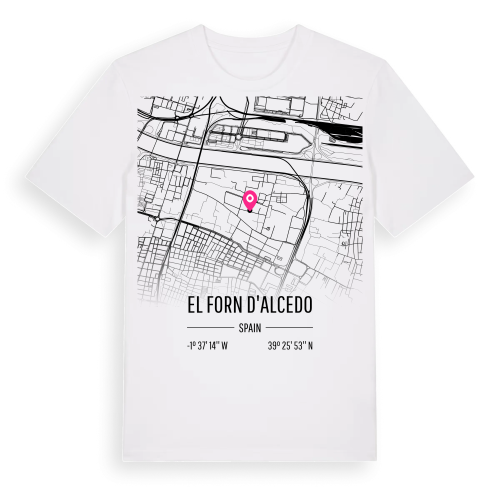 el Forn d'Alcedo karta t-shirt – White, i miljö