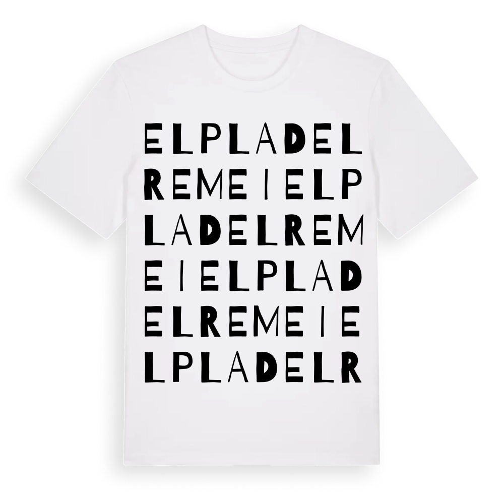el Pla del Remei ordlek t-shirt – White, i miljö