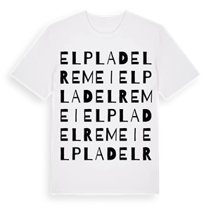 el Pla del Remei ordlek t-shirt – ekologisk bomull t-shirt från Pinshirt
