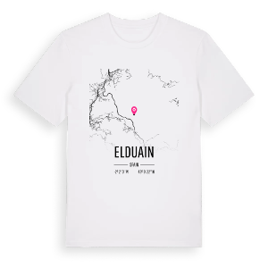 Elduain karta t-shirt – ekologisk bomull t-shirt från Pinshirt